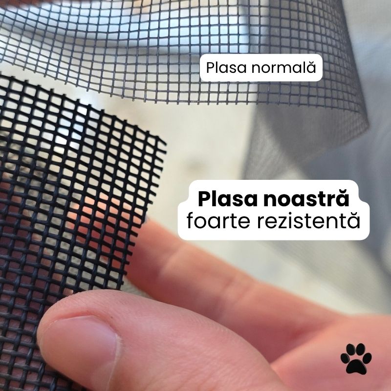 Kit plasa anti-tantari rezistenta la pisici si caini (poti face montajul singur)